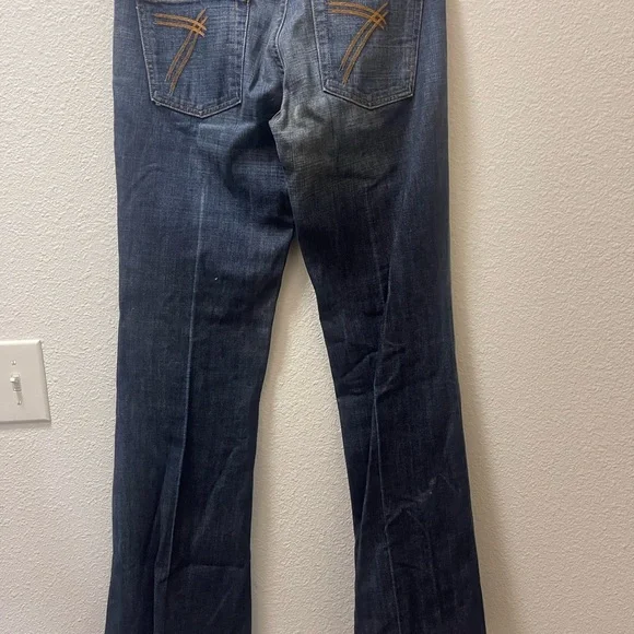 7 For All Mankind Indigo Denim Jeans - Picture 3 of 4